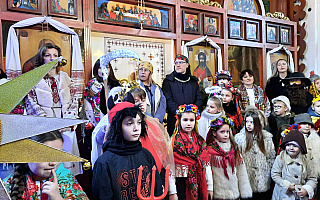 Grekokatolicy z Pasłęka zaprezentowali bożonarodzeniowe wertepy